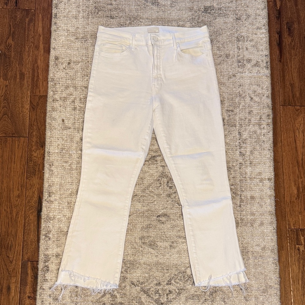 MOTHER Women's Insider Crop Step Fray Jeans - “Fairest of them All”